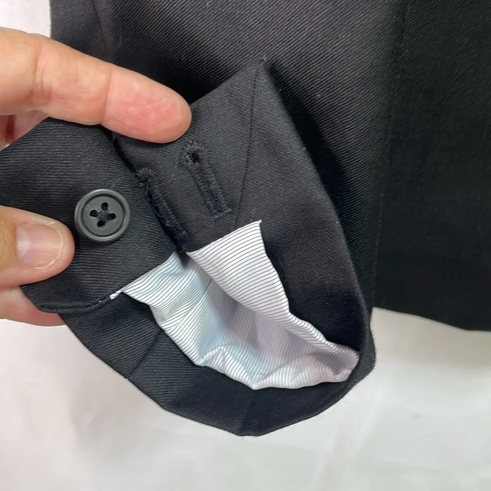 🔬 j.Crew 120’s super black two button  wool blazer jacket